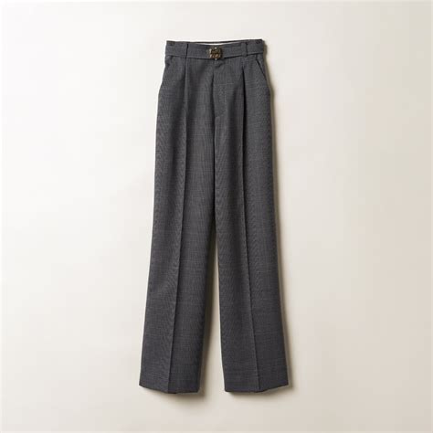 miu miu prince of wales pants|Anthracite Gray Prince Of Wales Check Pants .